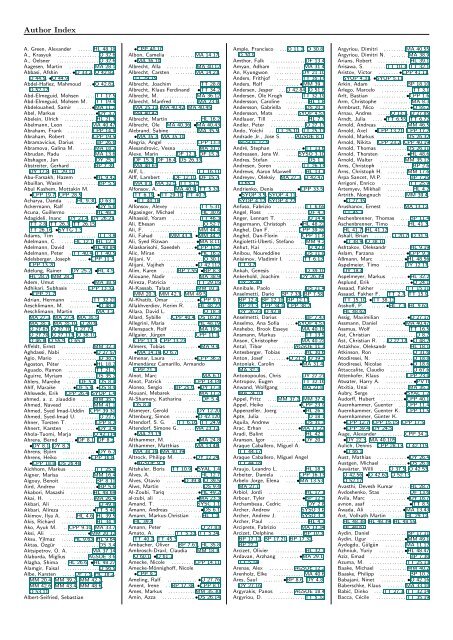 Author Index Dpg Verhandlungen