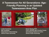 A Tsawwassen For All Generations: Age- Friendly Planning In - The ...