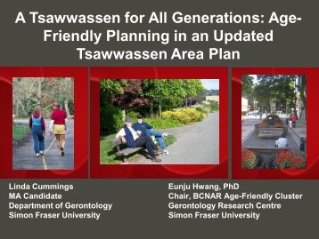 A Tsawwassen For All Generations: Age- Friendly Planning In - The ...