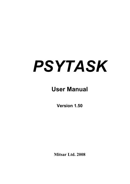 User Manual