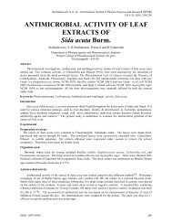 ANTIMICROBIAL ACTIVITY OF LEAF EXTRACTS OF Sida acuta Burm.