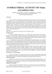 ANTIBACTERIAL ACTIVITY OF Tridax procumbens Linn