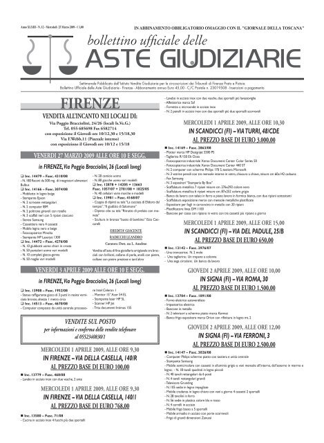 ASTE GIUDIZIARIE - ISVEG Istituto Vendite Giudiziarie