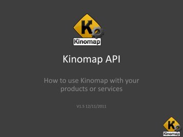 Kinomap API