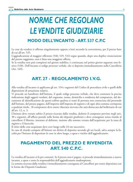 N. 38 - MercoledÃ¬ 15 Ottobre 2008 - ISVEG Istituto Vendite Giudiziarie