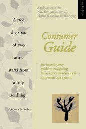 Consumer Guide - LeadingAge New York