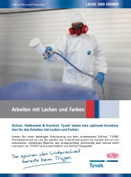 Arbeiten mit Lacken und Farben - DuPont Personal Protection