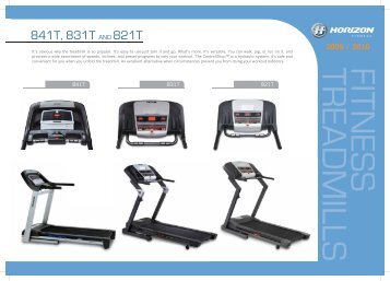 841T,831T,821T catalog 070709'.ai - Johnson Fitness