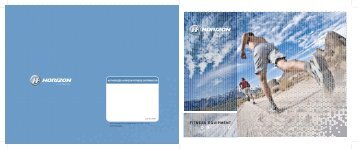 2009-2010 Horizon Brochure cover - Johnson Fitness