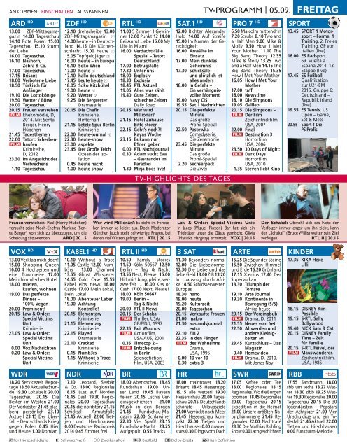 Fernsehprogramm Heute