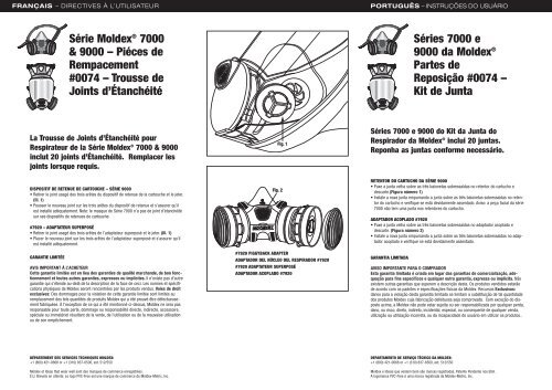 Paquete de Empaque, Moldex® Series 7000 y 9000