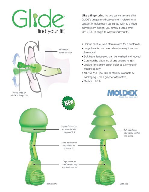 9900-036 REV B 10-12 Glide Data Sheet - Moldex