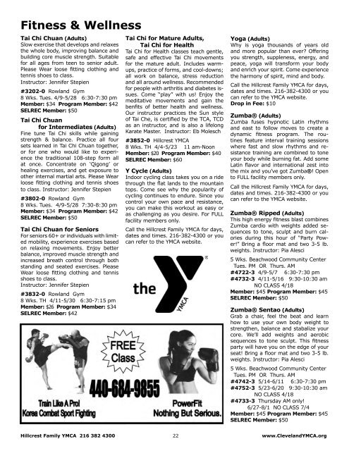 selrec - the YMCA of Greater Cleveland