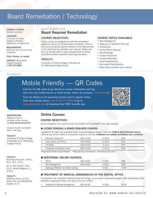 Download a Catalog - College of Dentistry - University of Florida