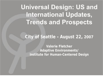 Universal Design - Aging and Disability Services