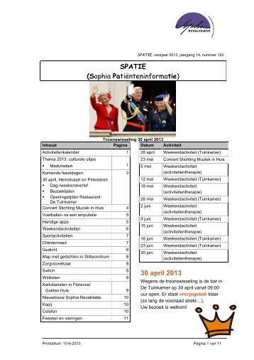 SPATIE - Sophia Revalidatie