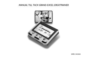 MANUAL TILL TACX GRAND EXCEL ERGOTRAINER