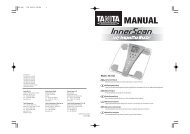 Manual en PDF - Tanita