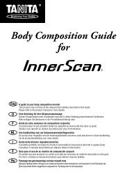 Body Composition Guide for - Tanita