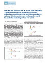 Leserbrief zum Artikel von Prof. Dr. rer. nat. habil. D. Methling ...