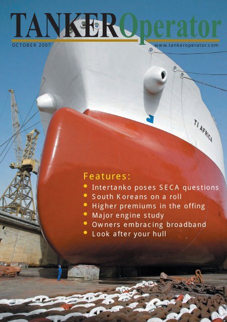 Tanker Operator Features: - Tanker Operator