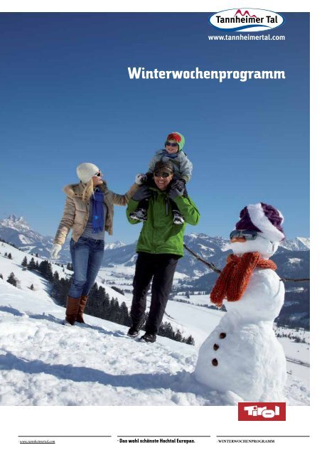 Winterwochenprogramm - Download brochures from Austria