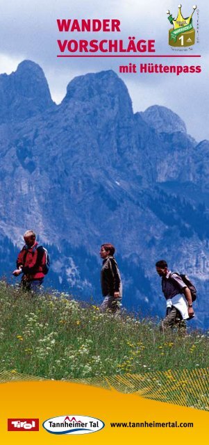 Wander vorschlÃ¤ge - Tannheimer Tal