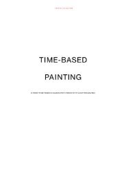 download 'Time-Based Painting' (pdf) - Tanya Leighton