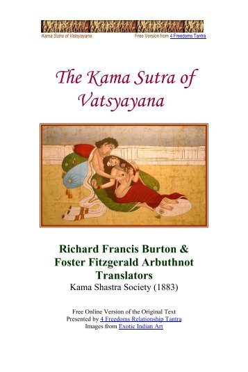 Kama Sutra Sacred Texts - 4 Freedoms Relationship Tantra