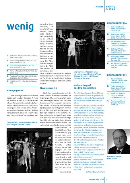 Swing & Step - Deutscher Tanzsportverband eV