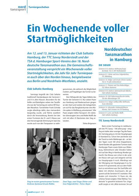 Nordtanzsport - Deutscher Tanzsportverband eV