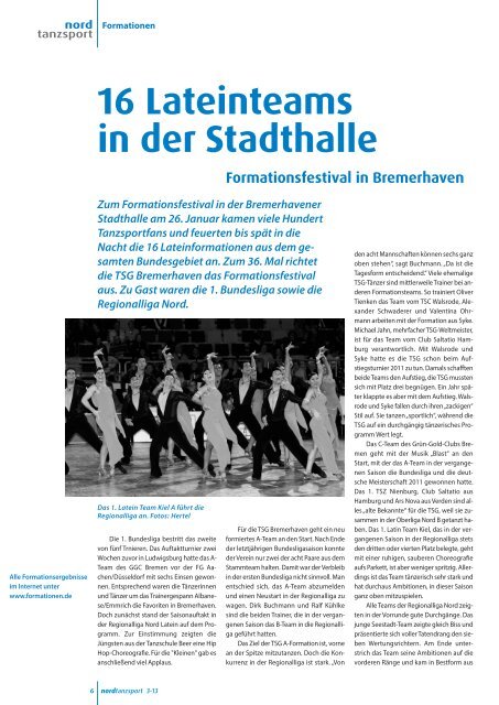 Nordtanzsport - Deutscher Tanzsportverband eV