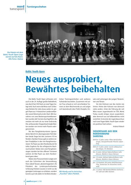 Tanzspiegel - Deutscher Tanzsportverband eV
