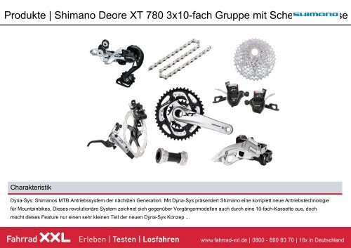 Schaltung | Shimano Deore XT 780 3x10-fach ... - Fahrrad-XXL