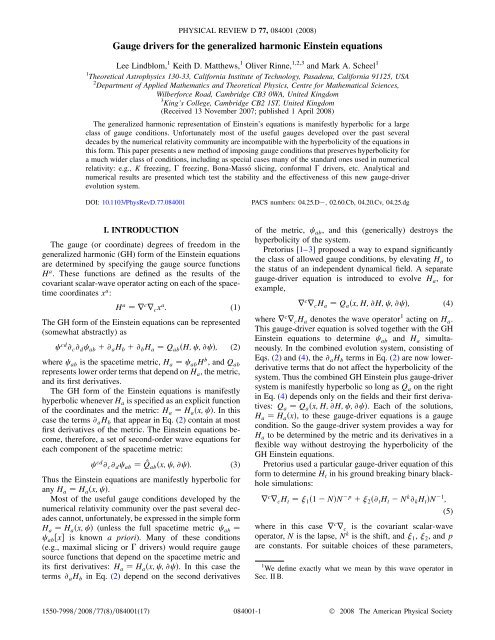 Gauge drivers for the generalized harmonic Einstein equations