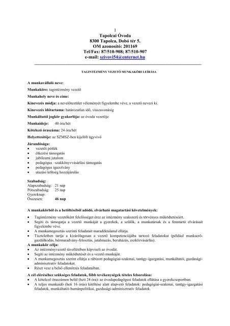 PDF - Tapolca