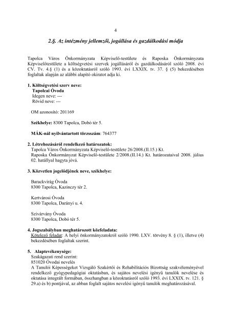 PDF - Tapolca