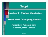 Starch Based Corrugating Adhesive - tappi