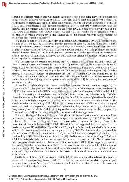 1 TREATMENT OF DOXORUBICIN RESISTANT MCF7/Dx ... - TARA