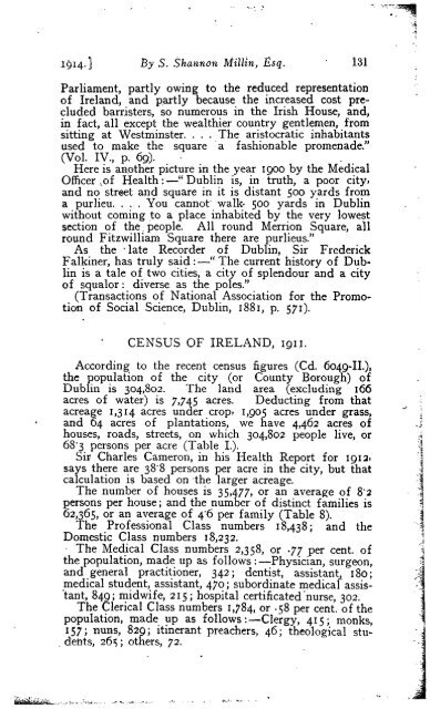 Read Friday, 23rd January, 1914. - TARA - Trinity College Dublin