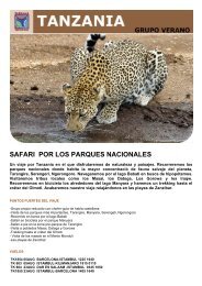 SAFARI POR LOS PARQUES NACIONALES - Viajes Tarannà