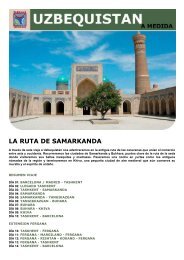 LA RUTA DE SAMARKANDA - Viajes Tarannà