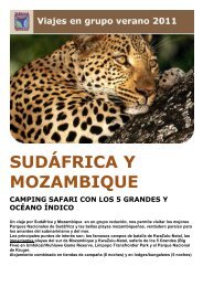 SUDÁFRICA Y MOZAMBIQUE - Viajes Tarannà