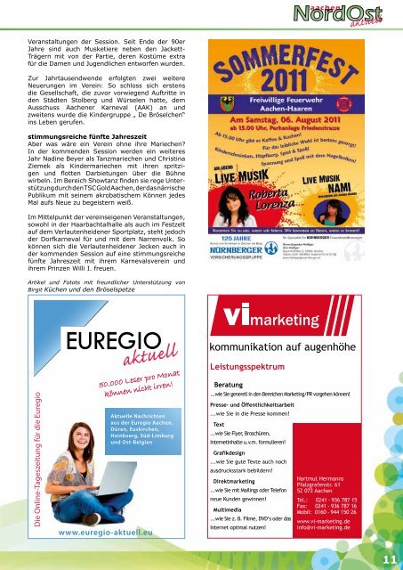 Nordost aktuell - Ausgabe 006 - Juli 2011 - Euregio-Aktuell.EU