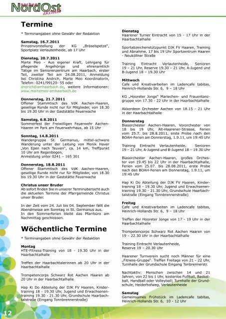 Nordost aktuell - Ausgabe 006 - Juli 2011 - Euregio-Aktuell.EU