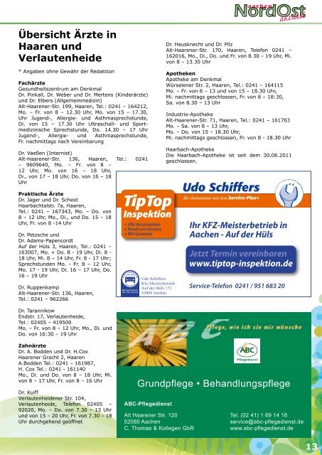 Nordost aktuell - Ausgabe 006 - Juli 2011 - Euregio-Aktuell.EU