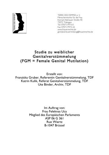 FGM = Female Genital Mutilation - TARGET e.V. RÃ¼diger Nehberg