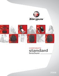 Corporate Standard Brochure - Targus