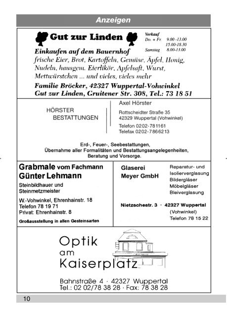 3. Oktober - Erntedank - Evangelische Kirchengemeinde Vohwinkel