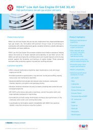 HDAX Low Ash Gas Engine Oil SAE 30, 40 - Cepsa